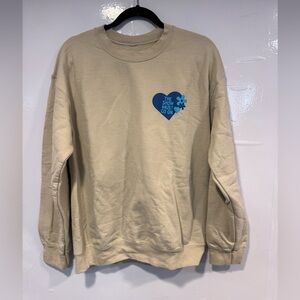 The Lost‎ Bros Bluey checklist beige sweatshirt